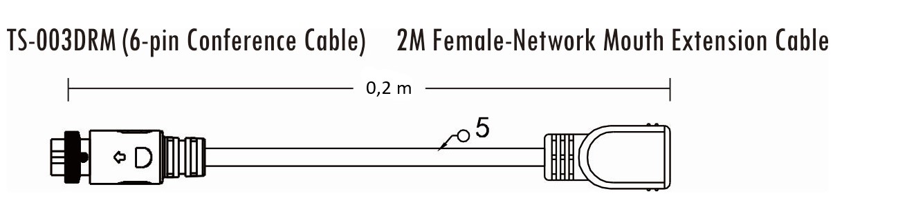 Удлинитель 0,2 м ITC серия ts-03 TS-003DRM
